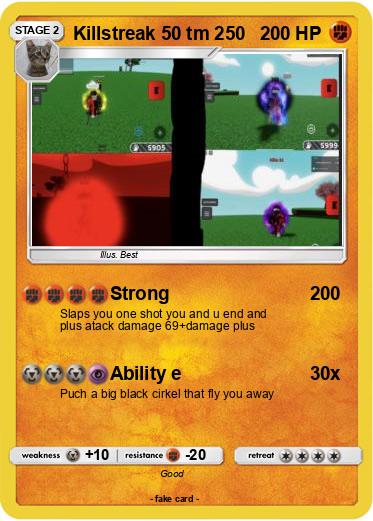 Pokemon Killstreak 50 tm 250