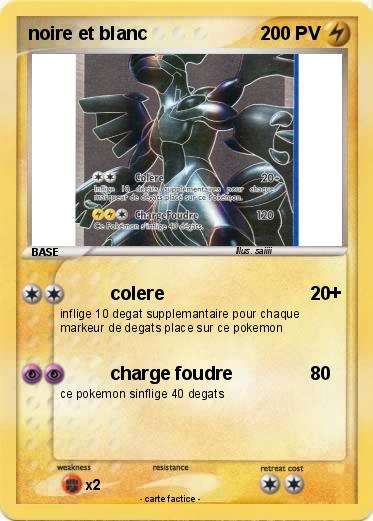 Pokemon noire et blanc