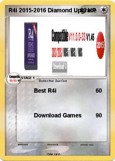 Pokemon R4i 2015-2016 Diamond Upgrade