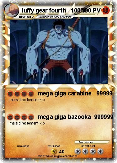 Pokemon luffy gear fourth   10000