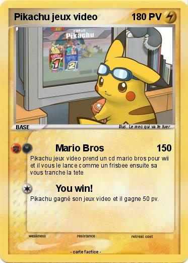 Pokemon Pikachu jeux video