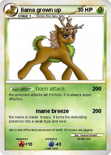 Pokemon liama grown up