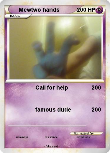 Pokemon Mewtwo hands