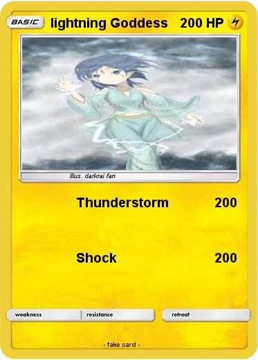 Pokemon lightning Goddess