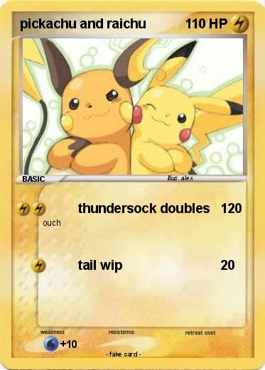 Pokemon pickachu and raichu