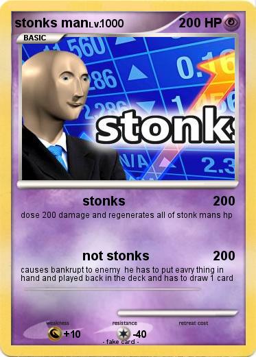 Pokemon stonks man