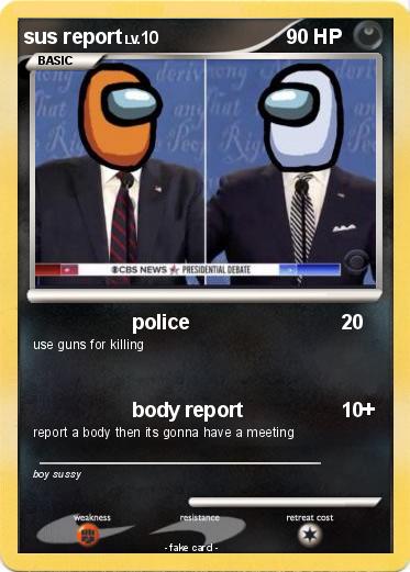 Pokemon sus report