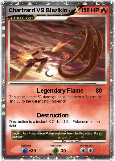 Pokemon Charizard VS Blazikin