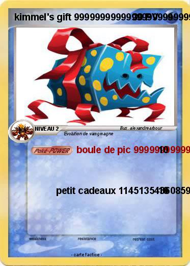 Pokemon kimmel's gift 999999999999999999999999