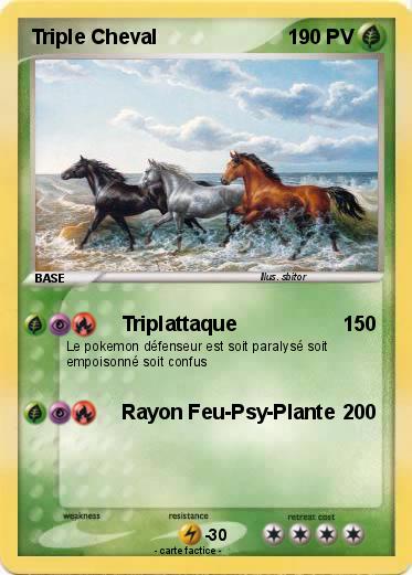Pokemon Triple Cheval