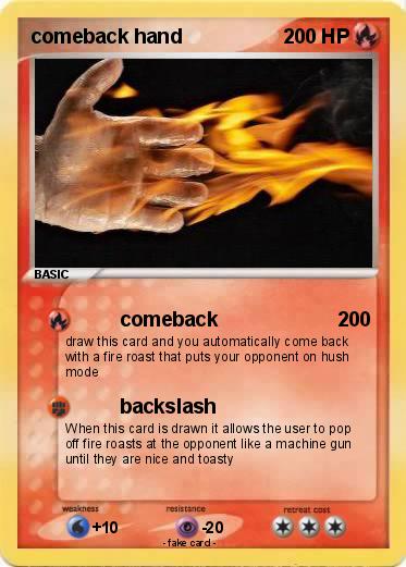 Pokemon comeback hand