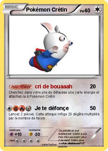 Pokemon Pokémon Crétin