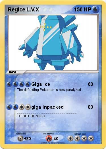 Pokemon Regice L.V.X