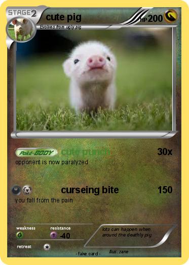 Pokemon cute pig
