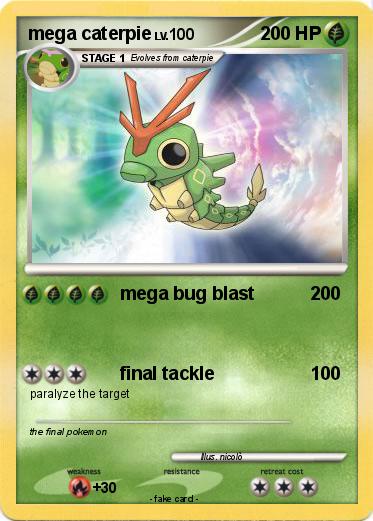 Pokemon mega caterpie