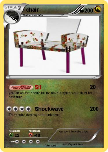 Pokemon chair