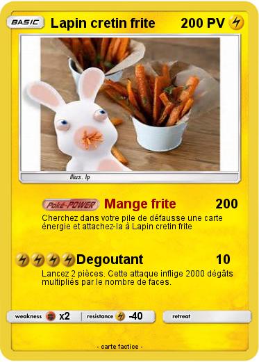 Pokemon Lapin cretin frite
