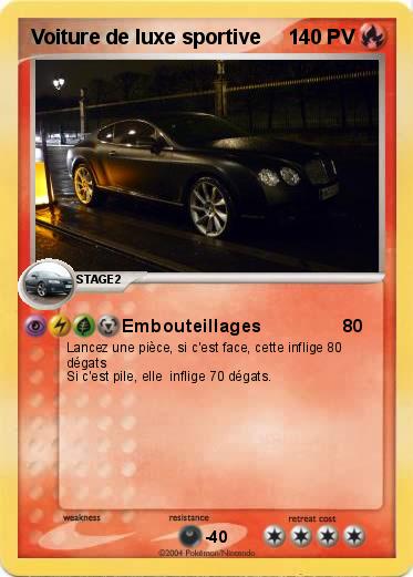 Pokemon Voiture de luxe sportive
