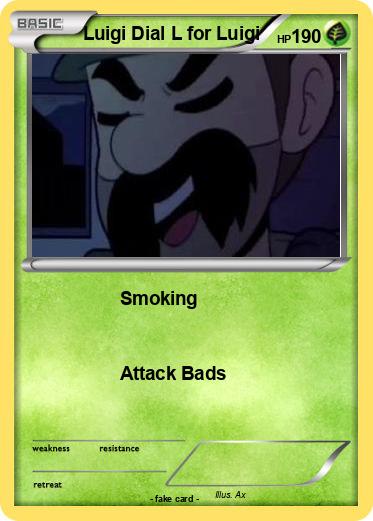 Pokemon Luigi Dial L for Luigi
