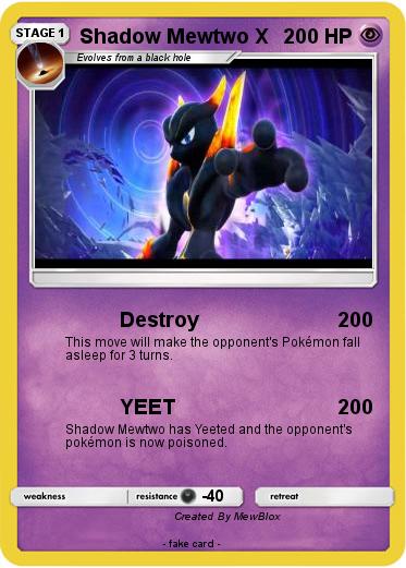 Pokemon Shadow Mewtwo X