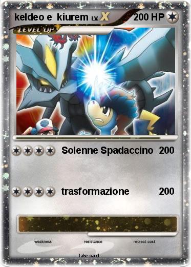 Pokemon keldeo e  kiurem