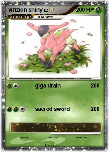 Pokemon virizion shiny