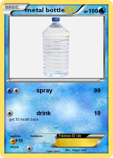 Pokemon metal bottle