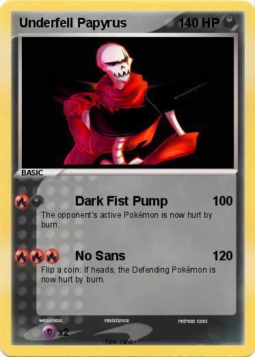 Pokemon Underfell Papyrus