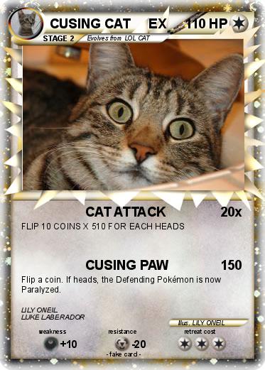 Pokemon CUSING CAT     EX