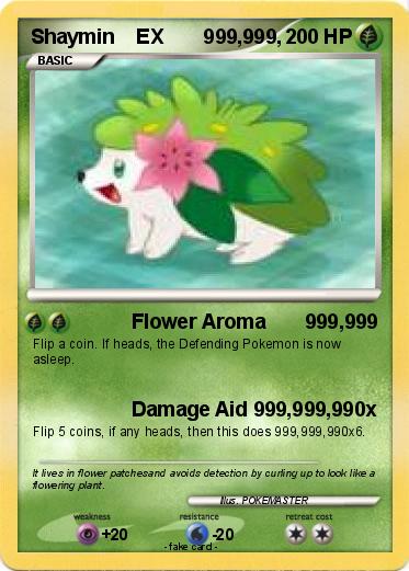 Pokemon Shaymin    EX       999,999,