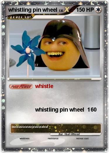 Pokemon whistling pin wheel