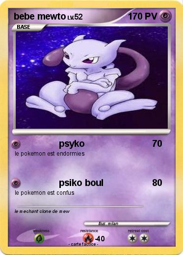 Pokemon bebe mewto