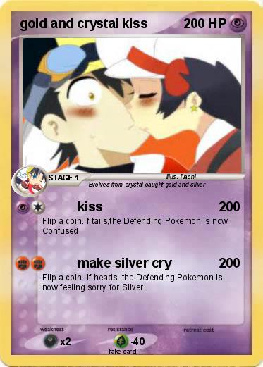 Pokemon gold and crystal kiss