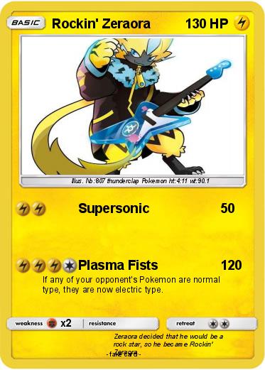 Pokemon Rockin' Zeraora