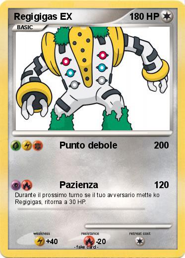 Pokemon Regigigas EX