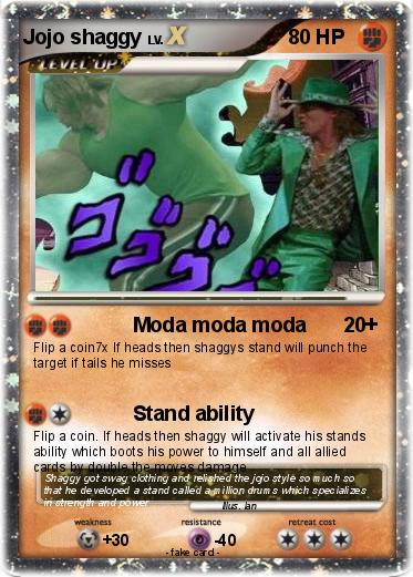Pokemon Jojo shaggy