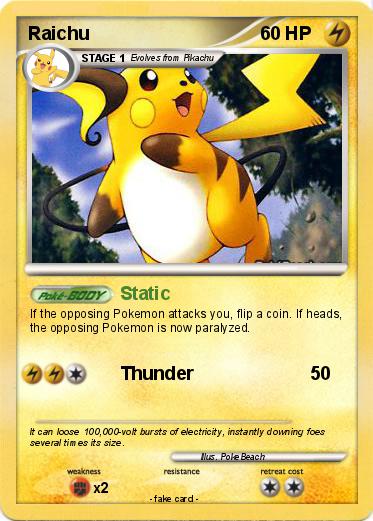 Pokemon Raichu
