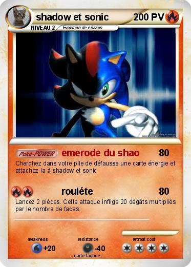 Pokemon shadow et sonic