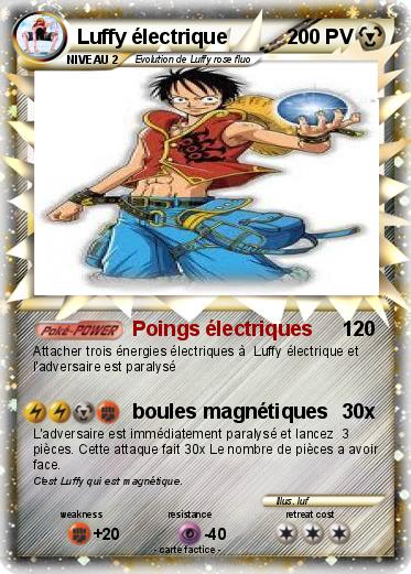 Pokemon Luffy électrique