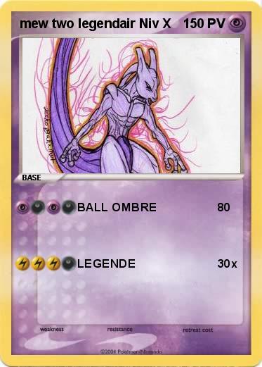 Pokemon mew two legendair Niv X  