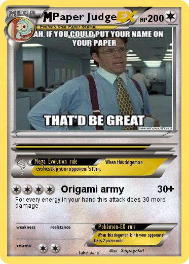 Pokemon Paper Judge