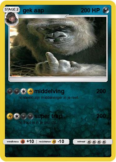 Pokemon gek aap