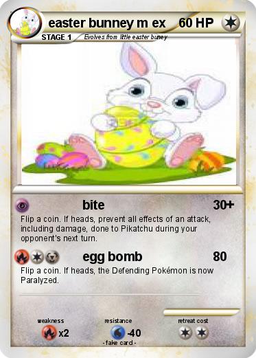 Pokemon easter bunney m ex