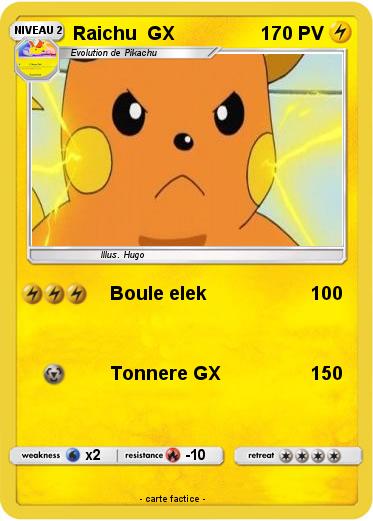 Pokemon Raichu  GX
