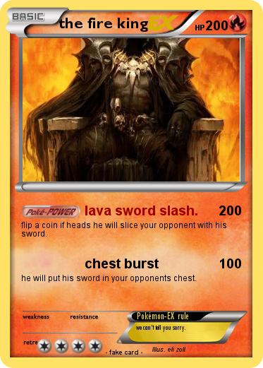 Pokemon the fire king