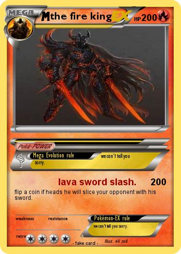 Pokemon the fire king