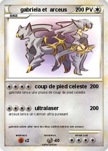 Pokemon gabriela et  arceus