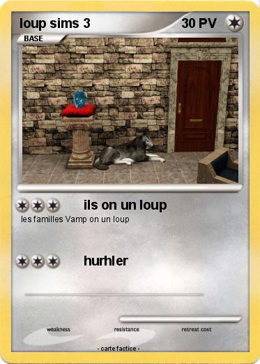 Pokemon loup sims 3