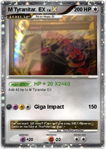 Pokemon M Tyranitar. EX