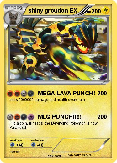 Pokemon shiny groudon EX
